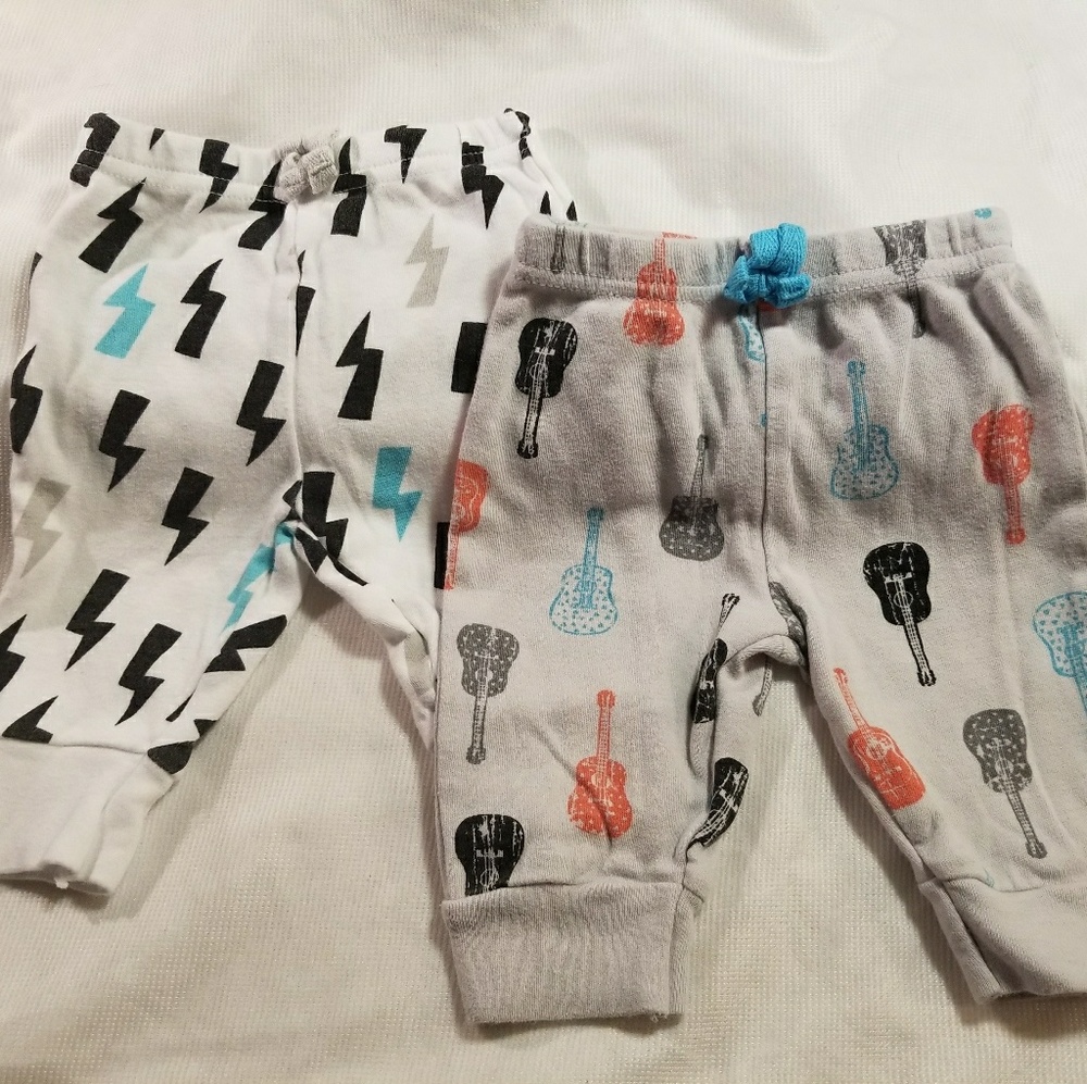 Lot of 2 Rosie Pope Baby Pants Size 3 Months